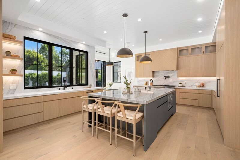 cocina de la casa en madera